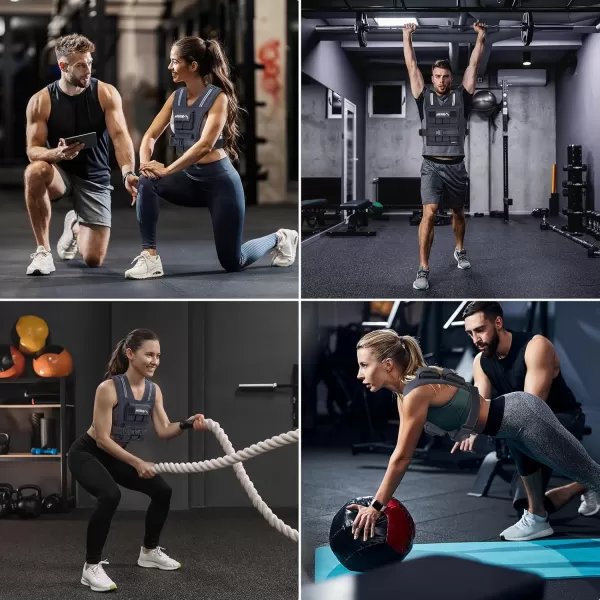 APEXUP Adjustable Weighted Vest Men 20lbs30lbs40lbs Weights with Reflective Stripe Weight Vest Woman Workout Vest for Strength Training Running Walking40lbs