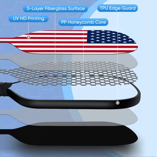 APEXUP Fiberglass Pickleball Paddles Premium Pickleball Paddles Set of 2 Pickle Ball Set with Ergonomic Cushion Grip 2 Pickleball Rackets 4 Pickleball 1 Portable BagFlag