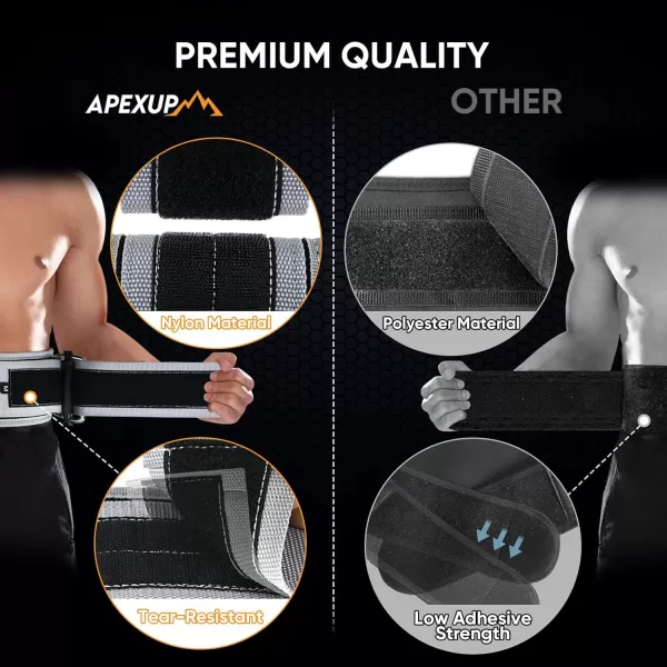 APEXUP Weight Lifting Belt 4 Inch Quick Locking Gym Belt Fitness Weightlifting Belt for for Squats Weightlifting and Strength TrainingBlack