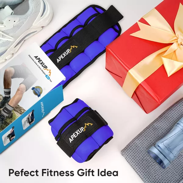 APEXUP 7 lbsPair Adjustable Ankle Weights for Women and Men Modularized Leg Weight Straps for Yoga Walking Running Aerobics GymPurple