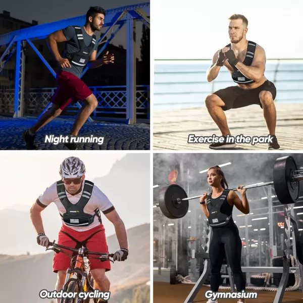 APEXUP Adjustable Weighted Vest 410lb1218lb2032lb Vest with 6 Ironsand Weights and Large Pocket Weight Vest for Men and Women Strength Training Running Fitness Walking1218lbs