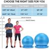 imageAPEXUP Yoga Ball Chair Exercise Ball Chair with Base for Office Anti Slip Stability Ball Fitness Ball Seat Home Gym Workout Ball Balance Ball with Pump Blue XLBlue
