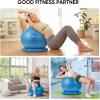 imageAPEXUP Yoga Ball Chair Exercise Ball Chair with Base for Office Anti Slip Stability Ball Fitness Ball Seat Home Gym Workout Ball Balance Ball with Pump Blue XLBlue