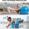 imageAPEXUP Yoga Ball Chair Exercise Ball Chair with Base for Office Anti Slip Stability Ball Fitness Ball Seat Home Gym Workout Ball Balance Ball with Pump Blue XLBlue