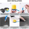 imageAPEXUP Yoga Ball Chair Exercise Ball Chair with Base for Office Anti Slip Stability Ball Fitness Ball Seat Home Gym Workout Ball Balance Ball with Pump Blue XLBlack