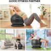 imageAPEXUP Yoga Ball Chair Exercise Ball Chair with Base for Office Anti Slip Stability Ball Fitness Ball Seat Home Gym Workout Ball Balance Ball with Pump Blue XLBlack