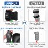 imageAPEXUP Ice Pack for Knee Pain Relief Large Reusable Knee Ice Pack Wrap After Surgery Flexible Gel Cold Pack for Injuries Pain Relief for Knee Back Shoulder Elbow and Leg Blue Large 2PKBlack