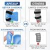 imageAPEXUP Ice Pack for Knee Pain Relief Large Reusable Knee Ice Pack Wrap After Surgery Flexible Gel Cold Pack for Injuries Pain Relief for Knee Back Shoulder Elbow and Leg Blue Large 2PKBlue