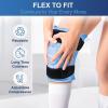 imageAPEXUP Ice Pack for Knee Pain Relief Large Reusable Knee Ice Pack Wrap After Surgery Flexible Gel Cold Pack for Injuries Pain Relief for Knee Back Shoulder Elbow and Leg Blue Large 2PKBlue