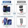 imageAPEXUP Ice Pack for Knee Pain Relief Large Reusable Knee Ice Pack Wrap After Surgery Flexible Gel Cold Pack for Injuries Pain Relief for Knee Back Shoulder Elbow and Leg Blue Large 2PKNavy Blue