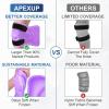 imageAPEXUP Ice Pack for Knee Pain Relief Large Reusable Knee Ice Pack Wrap After Surgery Flexible Gel Cold Pack for Injuries Pain Relief for Knee Back Shoulder Elbow and Leg Blue Large 2PKPurple