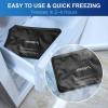 imageAPEXUP Gel Ice Packs for Injuries Reusable Soft Flexible Ice Packs for Injuries Double Sided Cold Packs for Injuries Ice Pack for Knee Shoulder Back Hip Leg Arm Black S 2PKBlack