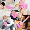 imageAPEXUP Gel Ice Packs for Injuries Reusable Soft Flexible Ice Packs for Injuries Double Sided Cold Packs for Injuries Ice Pack for Knee Shoulder Back Hip Leg Arm Black S 2PKPink