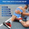 imageAPEXUP Gel Ice Packs for Injuries Reusable Soft Flexible Ice Packs for Injuries Double Sided Cold Packs for Injuries Ice Pack for Knee Shoulder Back Hip Leg Arm Black S 2PKBlue