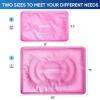 imageAPEXUP Gel Ice Packs for Injuries Reusable Soft Flexible Ice Packs for Injuries Double Sided Cold Packs for Injuries Ice Pack for Knee Shoulder Back Hip Leg Arm Black S 2PKPink