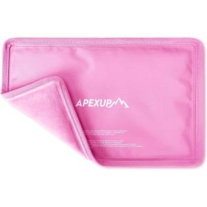 imageAPEXUP Gel Ice Packs for Injuries Reusable Soft Flexible Ice Packs for Injuries Double Sided Cold Packs for Injuries Ice Pack for Knee Shoulder Back Hip Leg Arm Black S 2PKPink