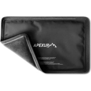 imageAPEXUP Gel Ice Packs for Injuries Reusable Soft Flexible Ice Packs for Injuries Double Sided Cold Packs for Injuries Ice Pack for Knee Shoulder Back Hip Leg Arm Black S 2PKBlack