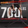 imageAPEXUP Adjustable Weight Bench Heavy Duty 700LBS Foldable Workout Bench Press with Extended Head Support for Home Gym Dumbbell Exercise Incline Decline Full Body Workout