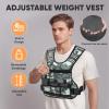 imageAPEXUP Adjustable Weighted Vest 410lb1218lb2032lb Vest with 6 Ironsand Weights and Large Pocket Weight Vest for Men Women Strength Training Running WalkingGrey Camo