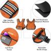imageAPEXUP Adjustable Weighted Vest 410lb1218lb2032lb Vest with 6 Ironsand Weights and Large Pocket Weight Vest for Men Women Strength Training Running WalkingOrange