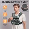imageAPEXUP Adjustable Weighted Vest 410lb1218lb2032lb Vest with 6 Ironsand Weights and Large Pocket Weight Vest for Men Women Strength Training Running WalkingGrey Camo