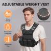 imageAPEXUP Adjustable Weighted Vest 410lb1218lb2032lb Vest with 6 Ironsand Weights and Large Pocket Weight Vest for Men Women Strength Training Running WalkingBlack