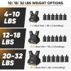imageAPEXUP Adjustable Weighted Vest 410lb1218lb2032lb Vest with 6 Ironsand Weights and Large Pocket Weight Vest for Men Women Strength Training Running WalkingBlack