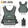 imageAPEXUP Adjustable Weighted Vest 410lb1218lb2032lb Vest with 6 Ironsand Weights and Large Pocket Weight Vest for Men Women Strength Training Running WalkingGrey