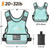 imageAPEXUP Adjustable Weighted Vest 410lb1218lb2032lb Vest with 6 Ironsand Weights and Large Pocket Weight Vest for Men Women Strength Training Running WalkingPastel Blue