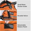 imageAPEXUP Adjustable Weighted Vest 410lb1218lb2032lb Vest with 6 Ironsand Weights and Large Pocket Weight Vest for Men Women Strength Training Running WalkingOrange