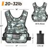 imageAPEXUP Adjustable Weighted Vest 410lb1218lb2032lb Vest with 6 Ironsand Weights and Large Pocket Weight Vest for Men Women Strength Training Running WalkingGrey Camo