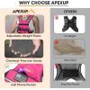 imageAPEXUP Adjustable Weighted Vest 410lb1218lb2032lb Vest with 6 Ironsand Weights and Large Pocket Weight Vest for Men Women Strength Training Running WalkingPink