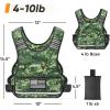 imageAPEXUP Adjustable Weighted Vest 410lb1218lb2032lb Vest with 6 Ironsand Weights and Large Pocket Weight Vest for Men Women Strength Training Running WalkingGreen Digi Camo