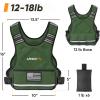imageAPEXUP Adjustable Weighted Vest 410lb1218lb2032lb Vest with 6 Ironsand Weights and Large Pocket Weight Vest for Men Women Strength Training Running WalkingGreen