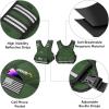 imageAPEXUP Adjustable Weighted Vest 410lb1218lb2032lb Vest with 6 Ironsand Weights and Large Pocket Weight Vest for Men Women Strength Training Running WalkingGreen
