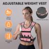 imageAPEXUP Adjustable Weighted Vest 410lb1218lb2032lb Vest with 6 Ironsand Weights and Large Pocket Weight Vest for Men Women Strength Training Running WalkingPastel Pink