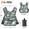 imageAPEXUP Adjustable Weighted Vest 410lb1218lb2032lb Vest with 6 Ironsand Weights and Large Pocket Weight Vest for Men Women Strength Training Running WalkingGrey Camo