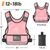 imageAPEXUP Adjustable Weighted Vest 410lb1218lb2032lb Vest with 6 Ironsand Weights and Large Pocket Weight Vest for Men Women Strength Training Running WalkingPastel Pink