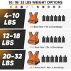 imageAPEXUP Adjustable Weighted Vest 410lb1218lb2032lb Vest with 6 Ironsand Weights and Large Pocket Weight Vest for Men Women Strength Training Running WalkingOrange