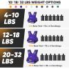 imageAPEXUP Adjustable Weighted Vest 410lb1218lb2032lb Vest with 6 Ironsand Weights and Large Pocket Weight Vest for Men Women Strength Training Running WalkingPurple