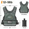 imageAPEXUP Adjustable Weighted Vest 410lb1218lb2032lb Vest with 6 Ironsand Weights and Large Pocket Weight Vest for Men Women Strength Training Running WalkingGrey