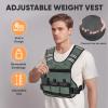 imageAPEXUP Adjustable Weighted Vest 410lb1218lb2032lb Vest with 6 Ironsand Weights and Large Pocket Weight Vest for Men Women Strength Training Running WalkingGrey