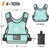 imageAPEXUP Adjustable Weighted Vest 410lb1218lb2032lb Vest with 6 Ironsand Weights and Large Pocket Weight Vest for Men Women Strength Training Running WalkingPastel Blue