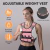 imageAPEXUP Adjustable Weighted Vest 410lb1218lb2032lb Vest with 6 Ironsand Weights and Large Pocket Weight Vest for Men Women Strength Training Running WalkingPastel Pink