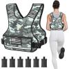 imageAPEXUP Adjustable Weighted Vest 410lb1218lb2032lb Vest with 6 Ironsand Weights and Large Pocket Weight Vest for Men Women Strength Training Running WalkingGrey Camo