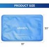 image:imageAPEXUP Gel Ice Packs for Injuries Reusable Flexible Double Sided Cold Packs for Injuries Ice Pack for Knee Shoulder Back Hip Leg Arm Black 8x55 2PKBlue