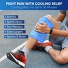 image:imageAPEXUP Gel Ice Packs for Injuries Reusable Flexible Double Sided Cold Packs for Injuries Ice Pack for Knee Shoulder Back Hip Leg Arm Black 8x55 2PKBlue