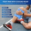 image:imageAPEXUP Gel Ice Packs for Injuries Reusable Flexible Double Sided Cold Packs for Injuries Ice Pack for Knee Shoulder Back Hip Leg Arm Black 8x55 2PKBlue