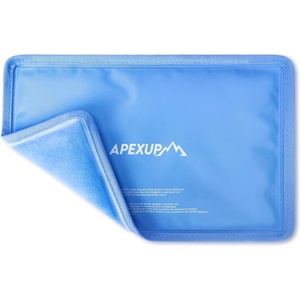 image:imageAPEXUP Gel Ice Packs for Injuries Reusable Flexible Double Sided Cold Packs for Injuries Ice Pack for Knee Shoulder Back Hip Leg Arm Black 8x55 2PKBlue