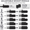image:imageAPEXUP Adjustable Ankle Weights for Women and Men Modularized Leg Weight Straps for Yoga Walking Running Aerobics Gym Physical TherapyBlack